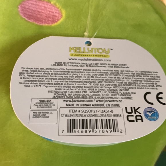 Squishmallows Wendy the Frog Stackable with Floral Belly - Picture 8 of 8